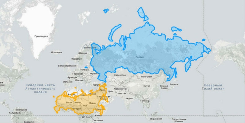 These maps will allow you to see the real size of the countries of the world These maps will allow you to see the real size of the countries of the world