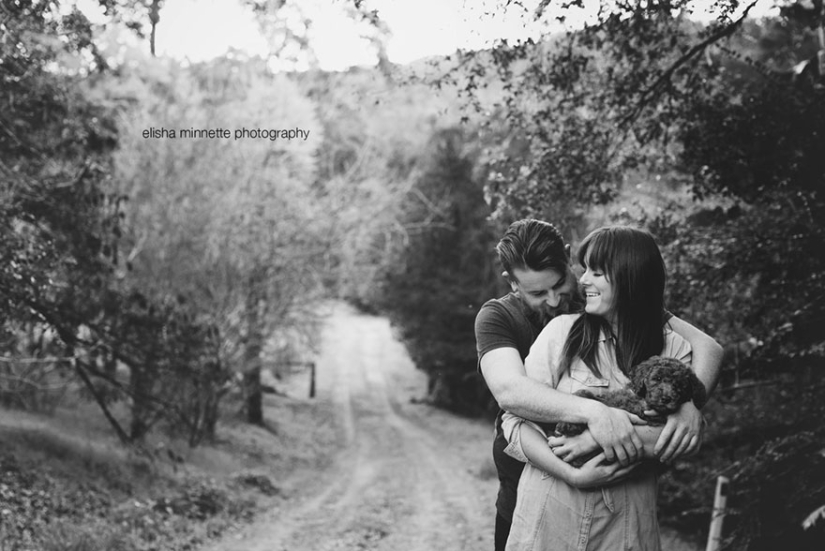 This couple got tired of being asked about children, and arranged a "newborn photo shoot" for their dog