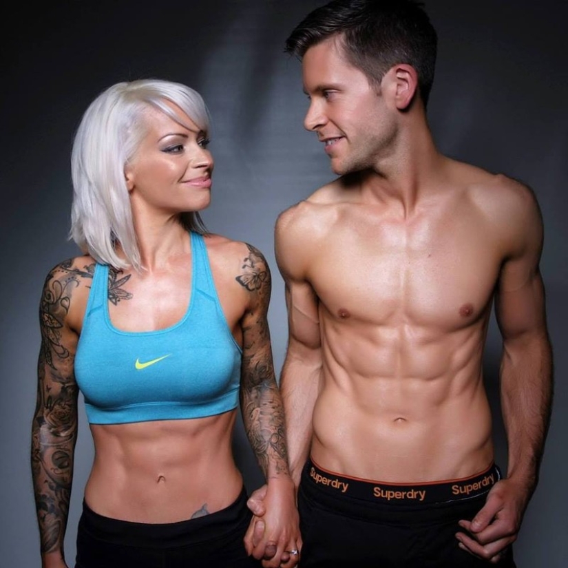 This couple wanted to look good at the wedding, and that's what came out of it
