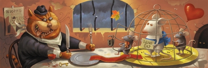 This crazy world in the ironic drawings of illustrator Dmitry Korotchenko