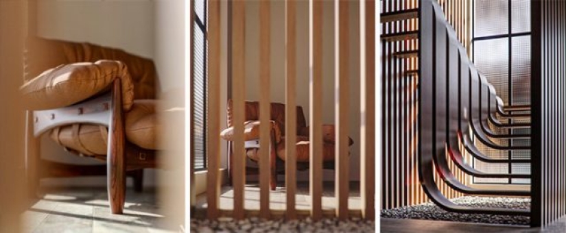 This minimalist staircase resembles a strand of DNA