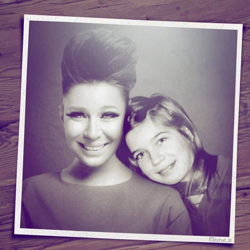 "Through Time": 30 Russian celebrities posing with young versions of themselves "Through Time": 30 Russian celebrities posing with young versions of themselves