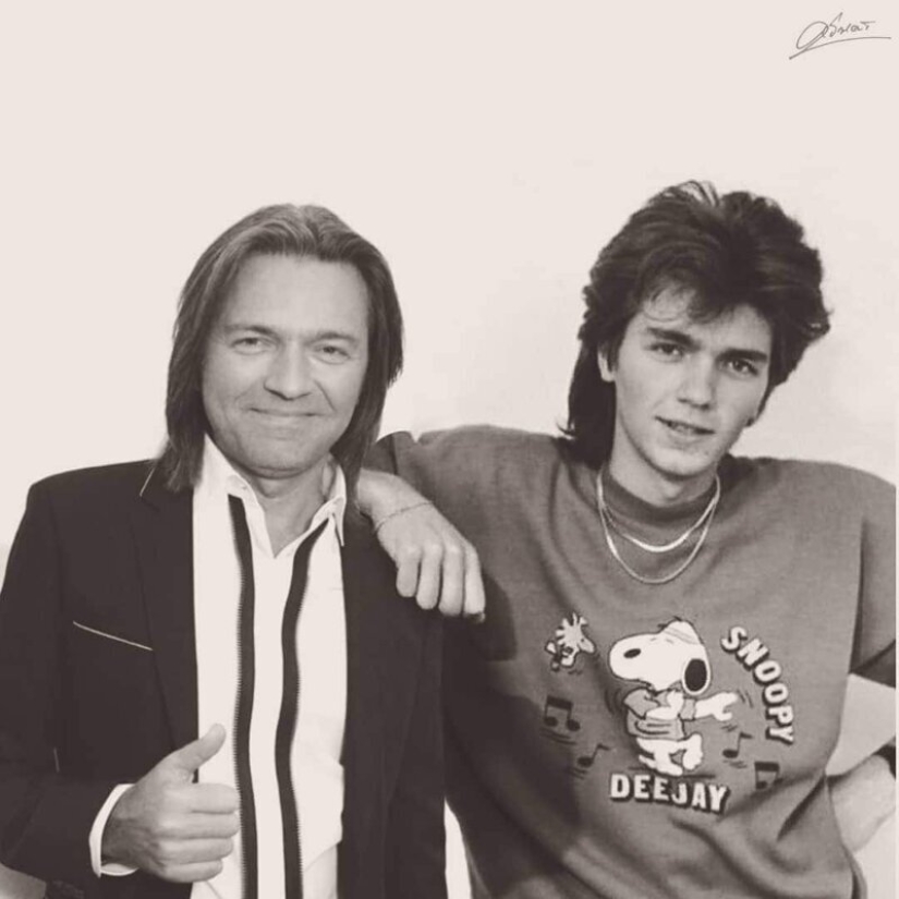 "Through Time": 30 Russian celebrities posing with young versions of themselves "Through Time": 30 Russian celebrities posing with young versions of themselves