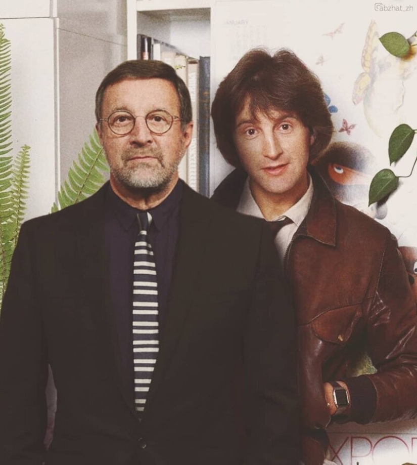 "Through Time": 30 Russian celebrities posing with young versions of themselves "Through Time": 30 Russian celebrities posing with young versions of themselves