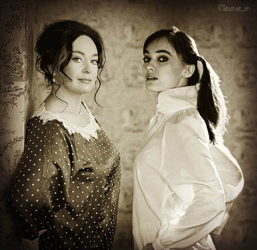 "Through Time": 30 Russian celebrities posing with young versions of themselves "Through Time": 30 Russian celebrities posing with young versions of themselves