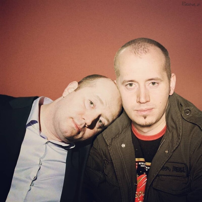 "Through Time": 30 Russian celebrities posing with young versions of themselves "Through Time": 30 Russian celebrities posing with young versions of themselves