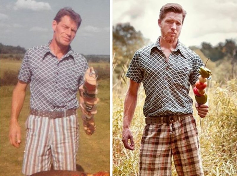 Time machine: 21 photos from the past that have been recreated in our time Time machine: 21 photos from the past that have been recreated in our time