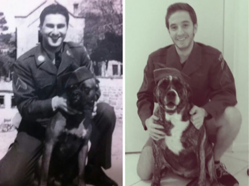 Time machine: 21 photos from the past that have been recreated in our time Time machine: 21 photos from the past that have been recreated in our time