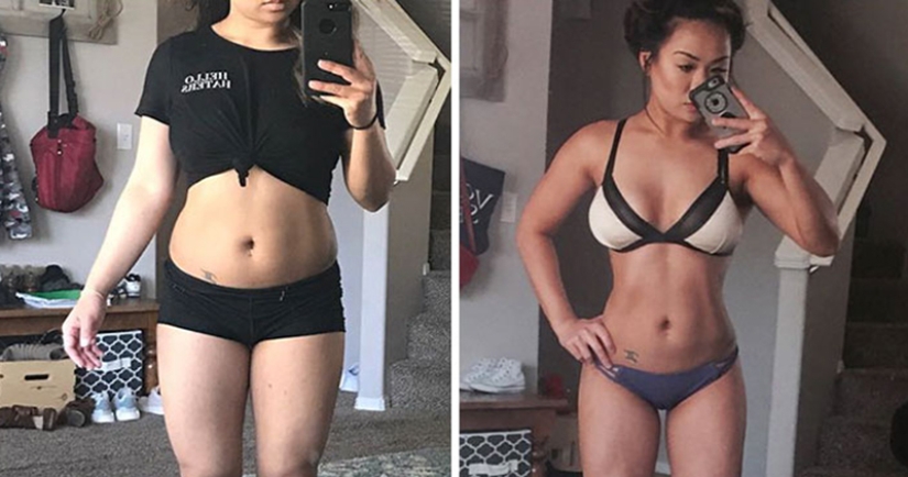 "¡Tirad las escamas!": 20 chicas que han cambiado mucho sin perder un kilo