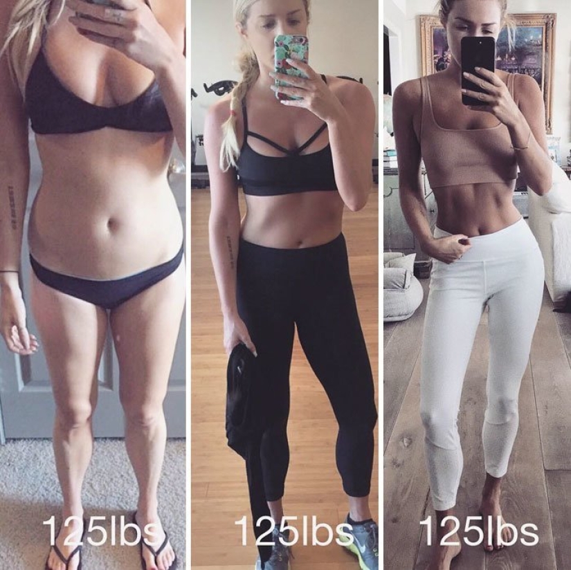 "¡Tirad las escamas!": 20 chicas que han cambiado mucho sin perder un kilo