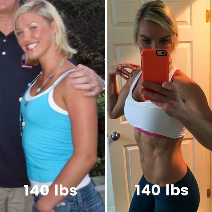"¡Tirad las escamas!": 20 chicas que han cambiado mucho sin perder un kilo