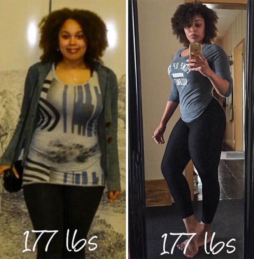 "¡Tirad las escamas!": 20 chicas que han cambiado mucho sin perder un kilo