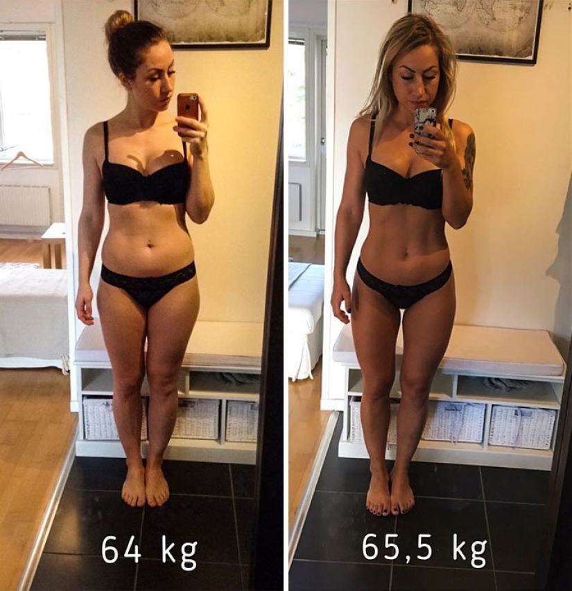 "¡Tirad las escamas!": 20 chicas que han cambiado mucho sin perder un kilo
