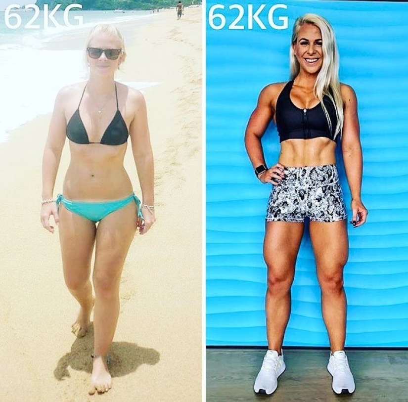 "¡Tirad las escamas!": 20 chicas que han cambiado mucho sin perder un kilo