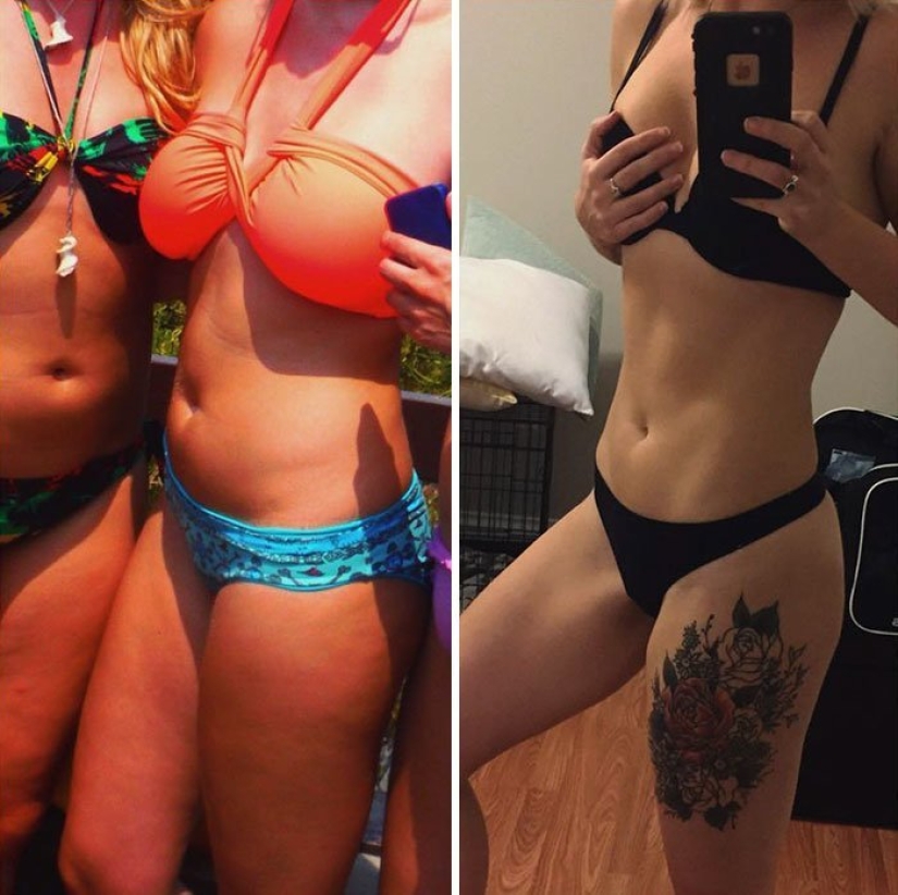 "¡Tirad las escamas!": 20 chicas que han cambiado mucho sin perder un kilo