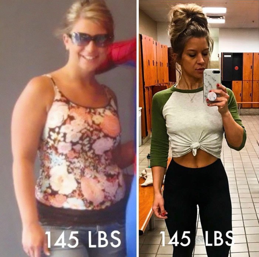 "¡Tirad las escamas!": 20 chicas que han cambiado mucho sin perder un kilo