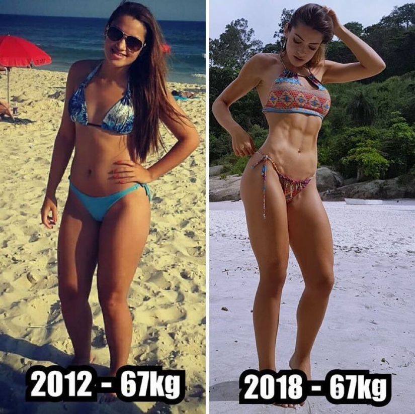 "¡Tirad las escamas!": 20 chicas que han cambiado mucho sin perder un kilo
