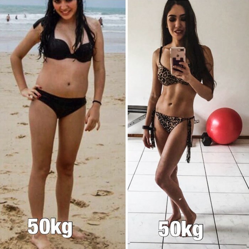 "¡Tirad las escamas!": 20 chicas que han cambiado mucho sin perder un kilo
