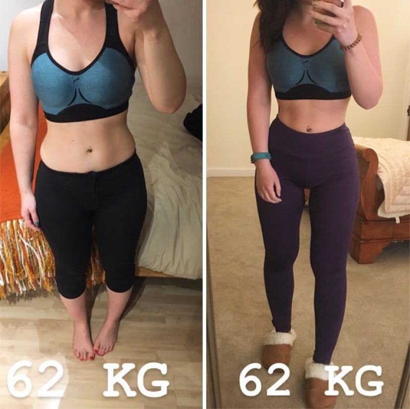 "¡Tirad las escamas!": 20 chicas que han cambiado mucho sin perder un kilo