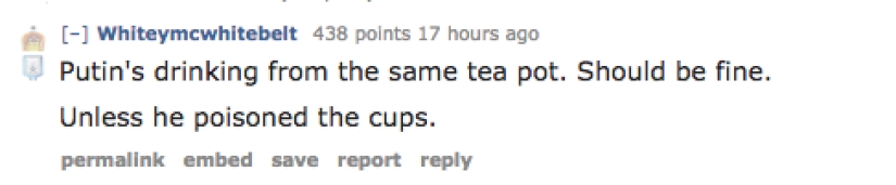 "Tómate un té.- No, gracias."—"No pregunté": la fiesta del té de Putin con el rey de Arabia Saudita se convirtió en un meme