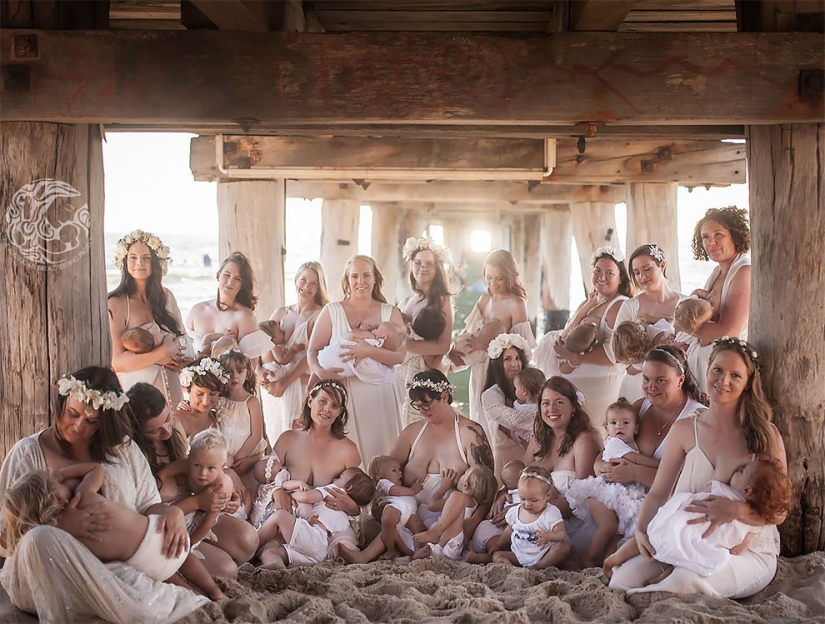 "Toda madre lactante debe sentirse como una diosa": un proyecto de un fotógrafo australiano