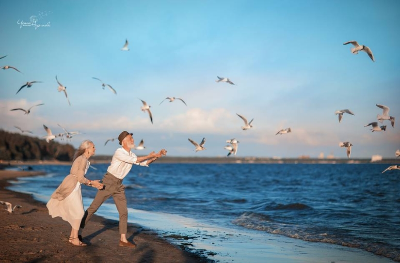 Touching photo shoot of an elderly couple from a Russian photographer Touching photo shoot of an elderly couple from a Russian photographer