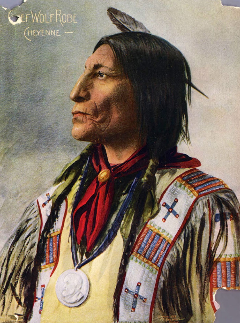 Un americano encontró fotos en color de indios de finales del siglo XIX