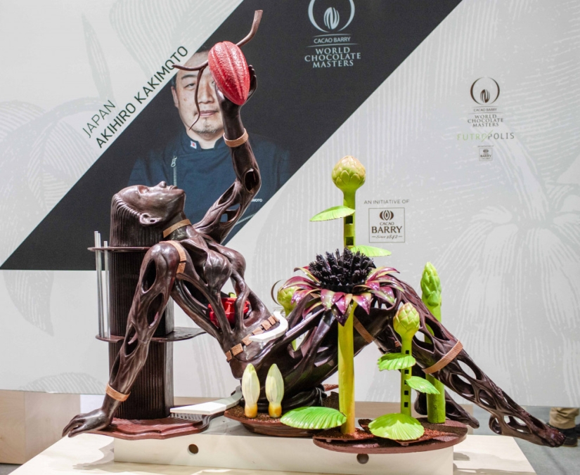 Un español con un elefante ganó el concurso de maestros chocolateros