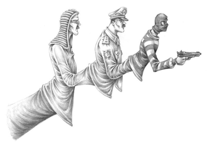 Un ilustrador argentino ha pintado la sociedad moderna tal y como es, sin adornos