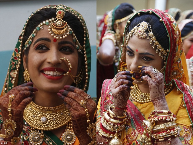 Un magnate de los diamantes en la India organizó una boda para 250 parejas pobres a la vez, y resultó lujosamente