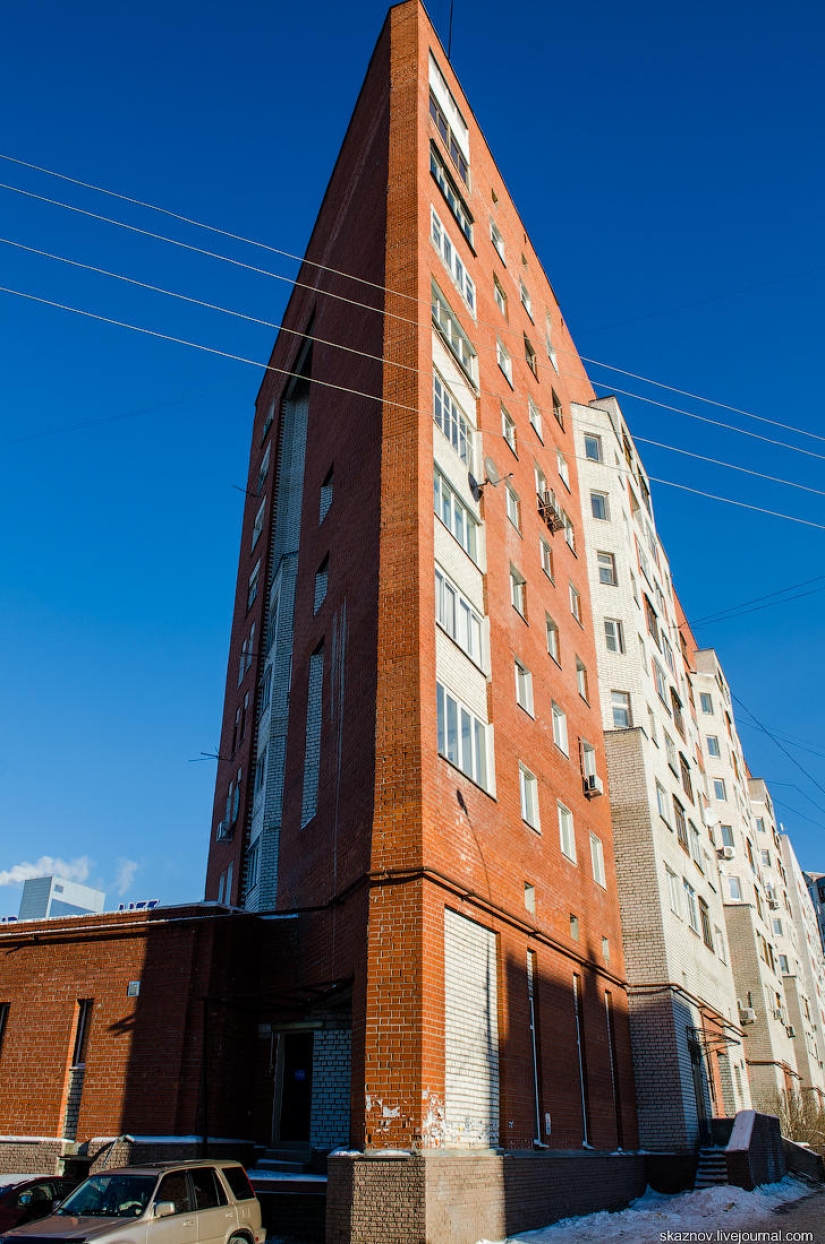 Una casa inusual en Nizhny Novgorod