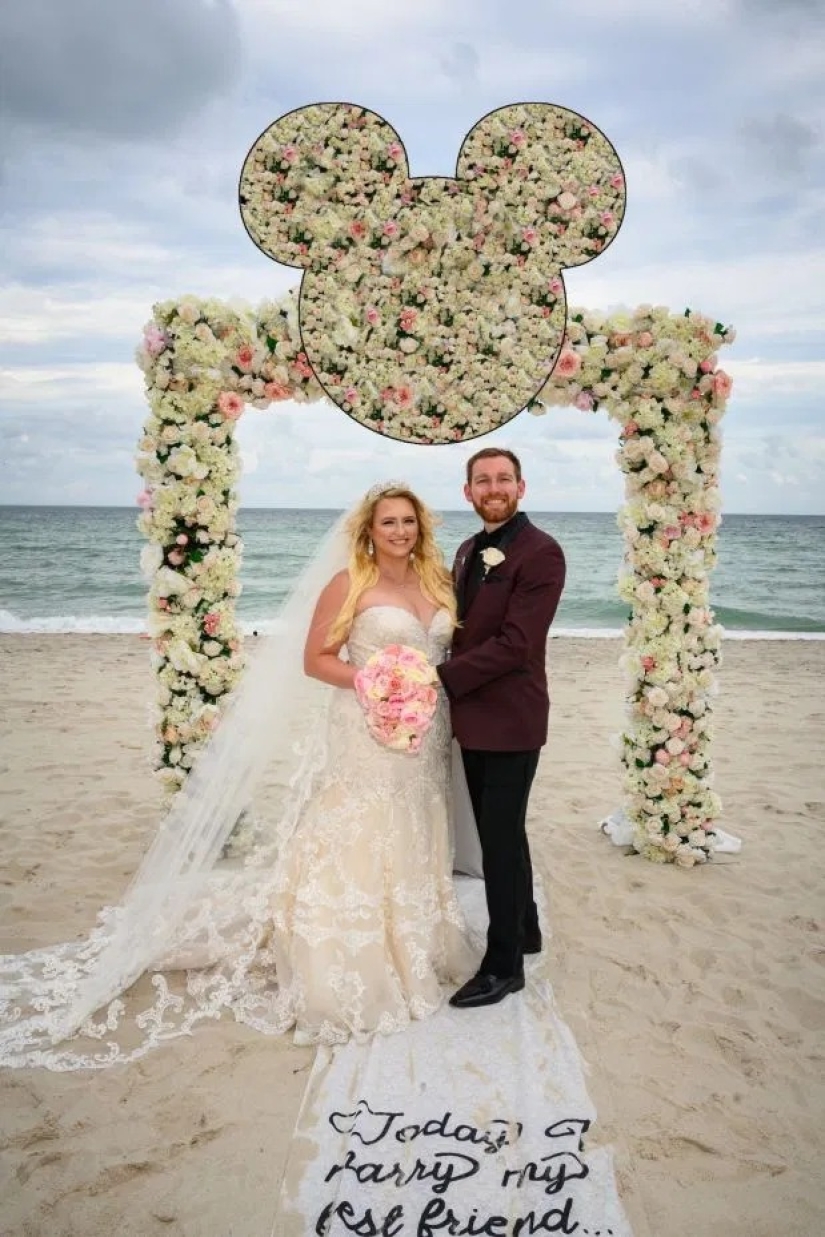Una historia de amor: los recién casados organizaron una boda elegante al estilo de Disney Una historia de amor: los recién casados organizaron una boda elegante al estilo de Disney
