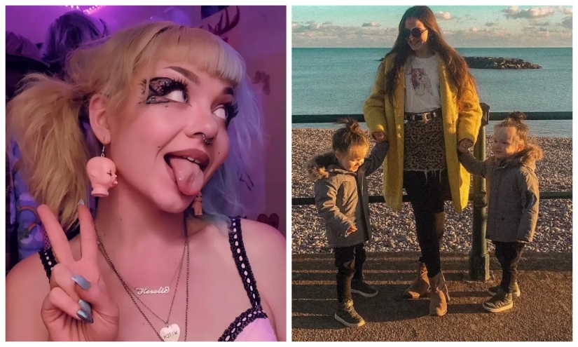 Una madre gótica es una princesa para niños: una mujer británica se enfrentó al trolling debido a su estilo