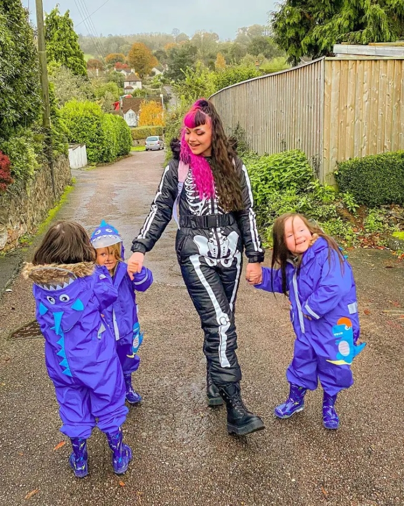 Una madre gótica es una princesa para niños: una mujer británica se enfrentó al trolling debido a su estilo