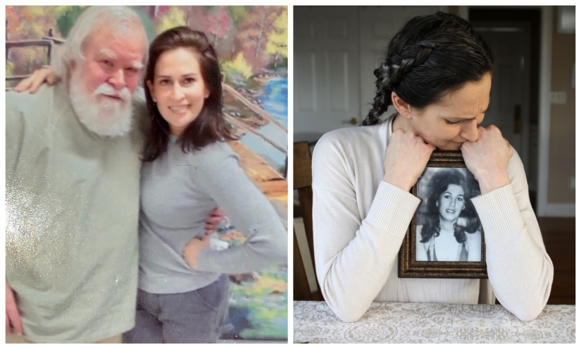 Una mujer estadounidense recibe flores por su cumpleaños de su padre que murió hace cinco años