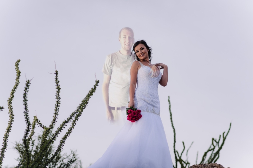 Una niña "se casó" con un novio muerto: una sesión de fotos de boda que te hará llorar