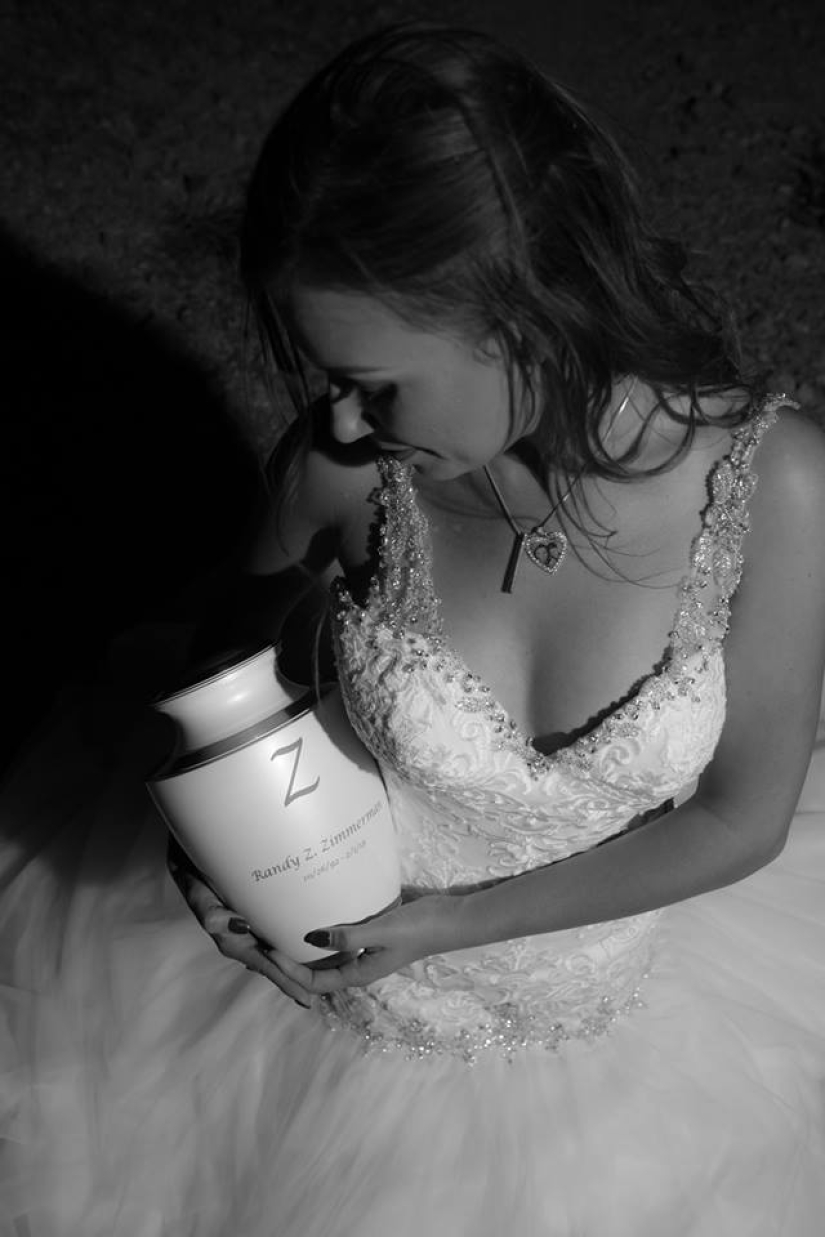 Una niña "se casó" con un novio muerto: una sesión de fotos de boda que te hará llorar