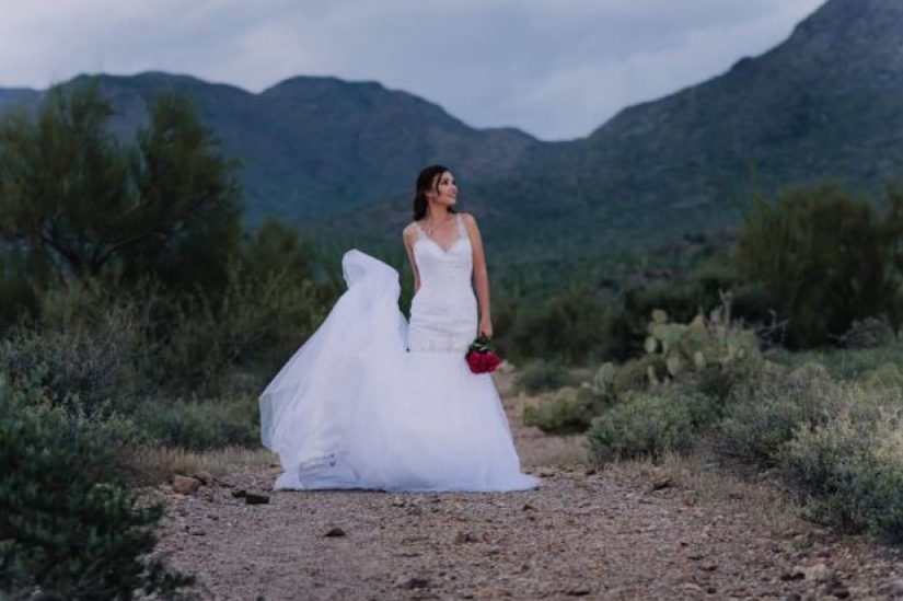 Una niña "se casó" con un novio muerto: una sesión de fotos de boda que te hará llorar