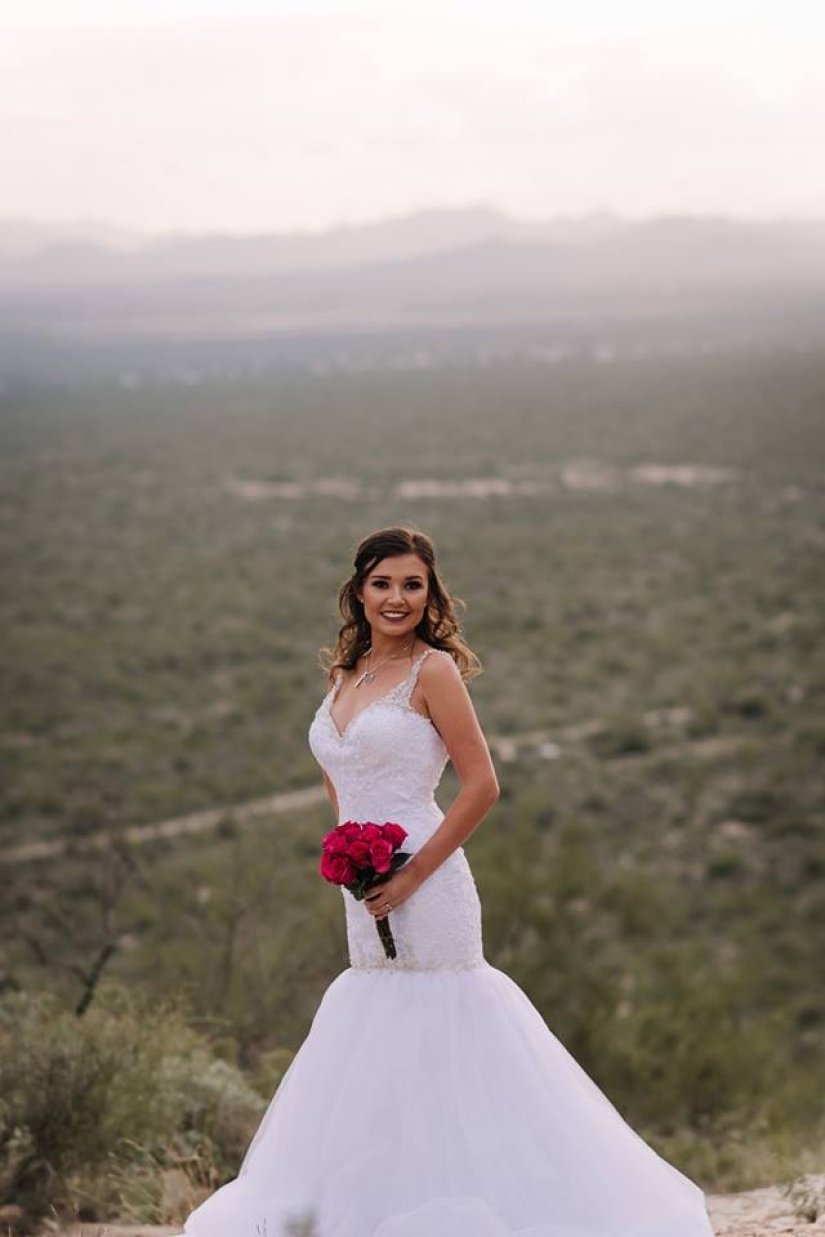 Una niña "se casó" con un novio muerto: una sesión de fotos de boda que te hará llorar