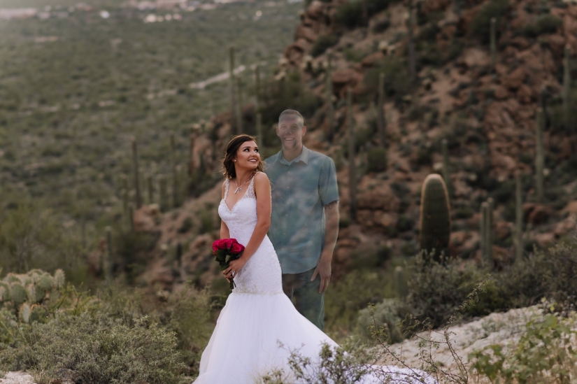 Una niña "se casó" con un novio muerto: una sesión de fotos de boda que te hará llorar