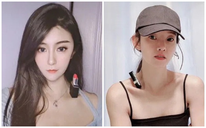 Una nueva moda en las redes sociales: las chicas se ponen lápiz labial en las clavículas para enfatizar su delgadez