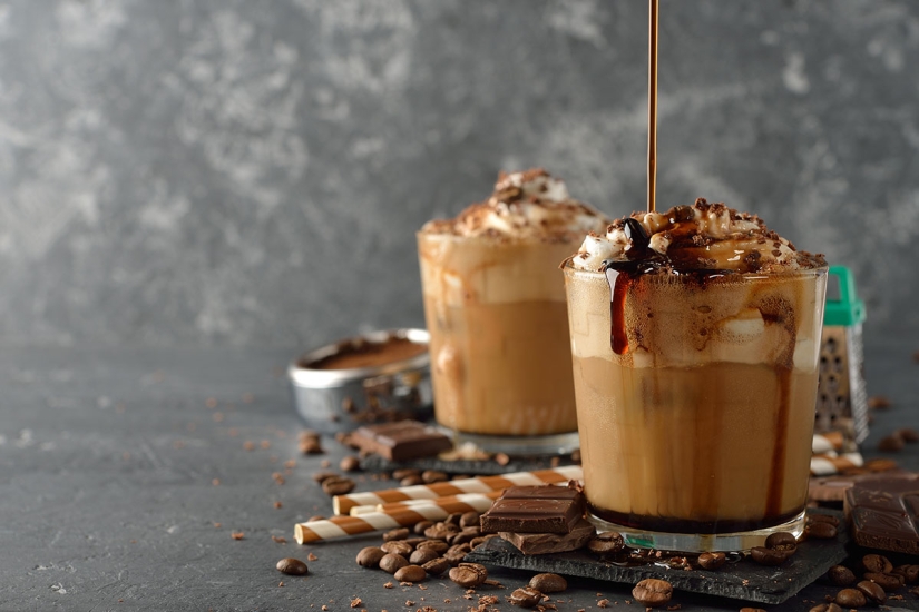 ¡Varios cafés helados en casa!