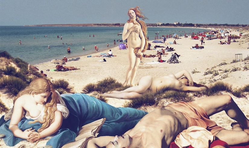 Venus on a nudist beach: how the heroes of classic canvases fit into modernity Venus on a nudist beach: how the heroes of classic canvases fit into modernity