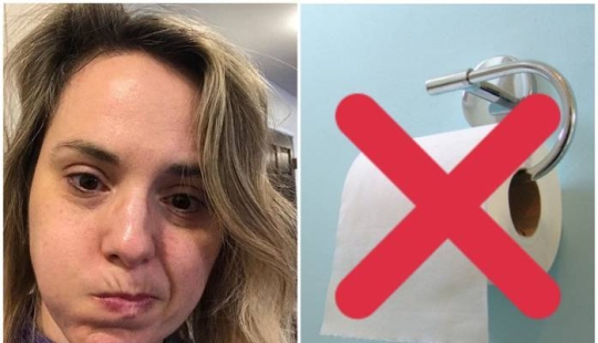 Very happy: an American forbade the family to use toilet paper