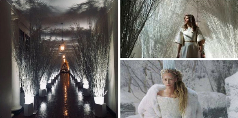 "Very strange funeral": social networks parody the festive decoration of the White House from Melania Trump