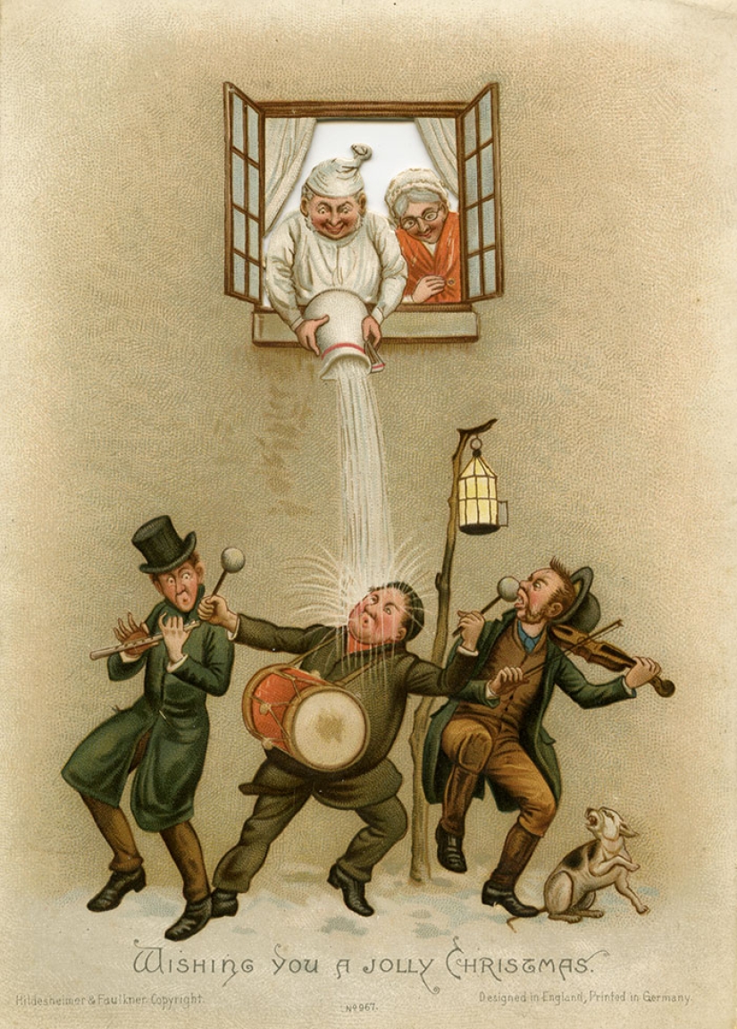 Victorian Christmas cards that will make you doubt the good intentions of the sender