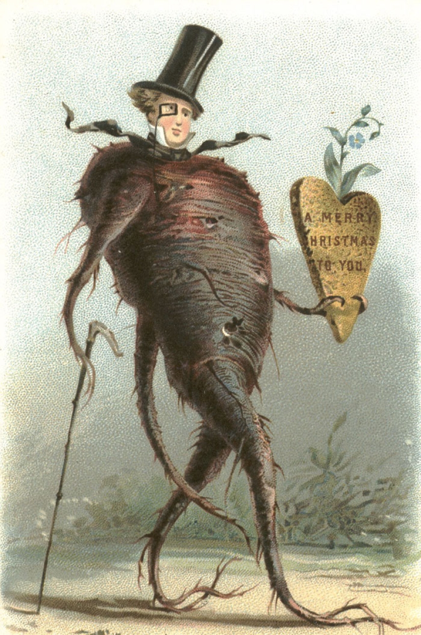 Victorian Christmas cards that will make you doubt the good intentions of the sender