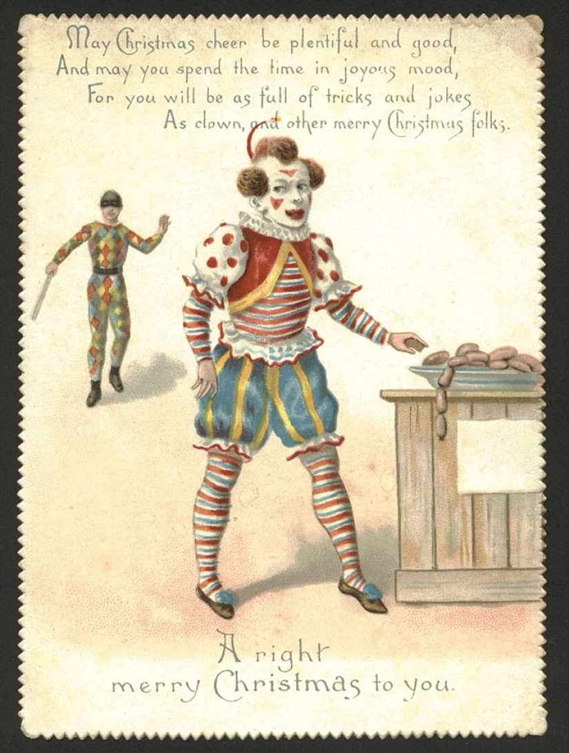 Victorian Christmas cards that will make you doubt the good intentions of the sender