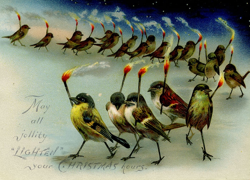Victorian Christmas cards that will make you doubt the good intentions of the sender