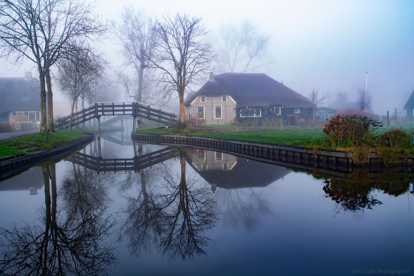Village without roads in the Netherlands